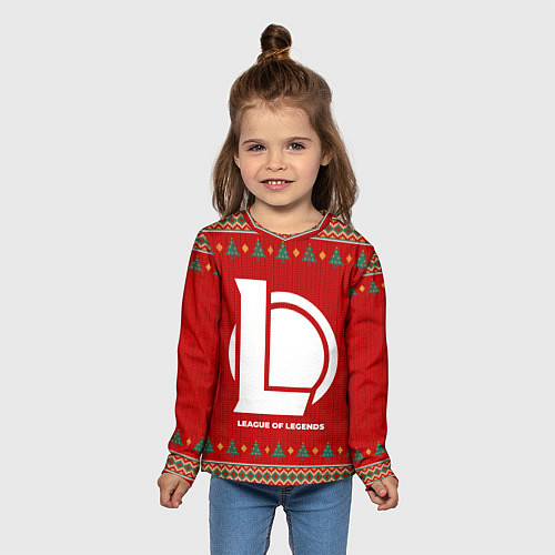 Детский лонгслив League of Legends new year / 3D-принт – фото 5