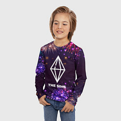 Лонгслив детский Праздничный The Sims, цвет: 3D-принт — фото 2
