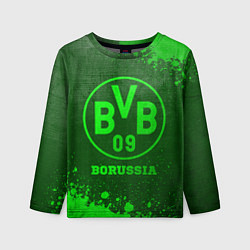 Лонгслив детский Borussia - green gradient, цвет: 3D-принт