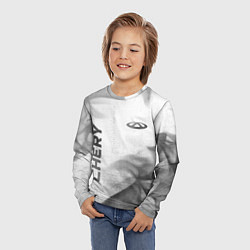 Лонгслив детский Chery - white gradient вертикально, цвет: 3D-принт — фото 2