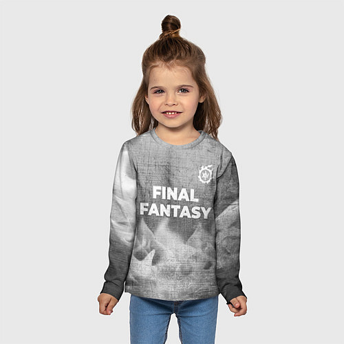 Детский лонгслив Final Fantasy - grey gradient посередине / 3D-принт – фото 5