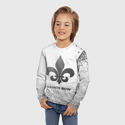 Лонгслив детский Saints Row - white gradient, цвет: 3D-принт — фото 2