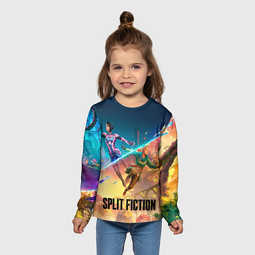 Детский лонгслив Главные герои Split fiction / 3D-принт – фото 5