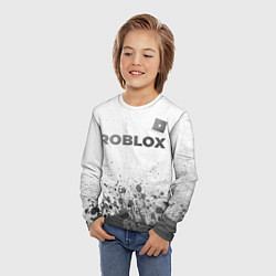 Лонгслив детский Roblox - white gradient посередине, цвет: 3D-принт — фото 2