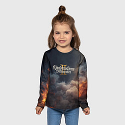 Лонгслив детский Kingdom Come Deliverance 2 лого, цвет: 3D-принт — фото 2