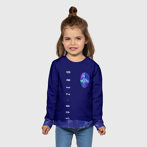 Детский лонгслив Mortal Kombat - Саб-Зиро / 3D-принт – фото 5