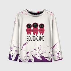 Лонгслив детский Играй в кальмара, цвет: 3D-принт