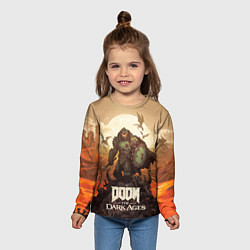 Лонгслив детский Палач рока Doom the dark ages, цвет: 3D-принт — фото 2