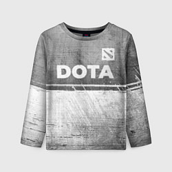 Детский лонгслив Dota - grey gradient посередине