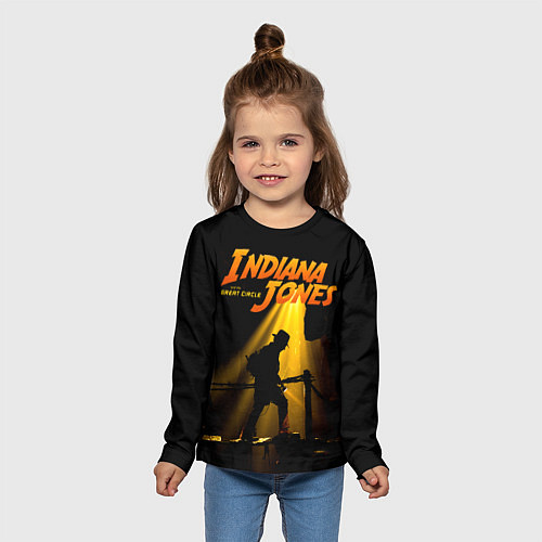 Детский лонгслив Indiana Jones / 3D-принт – фото 5