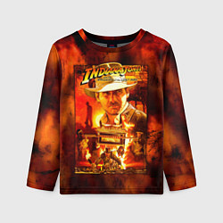 Лонгслив детский Indiana Jones and the raiders of the lost ark, цвет: 3D-принт