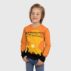 Лонгслив детский Indiana Jones and the Great Circle, цвет: 3D-принт — фото 2