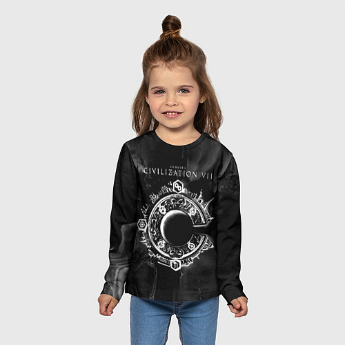 Детский лонгслив Civilization VII / 3D-принт – фото 5