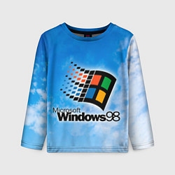 Лонгслив детский Mindows 98 logo, цвет: 3D-принт