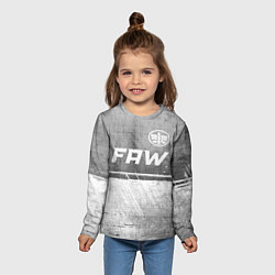 Лонгслив детский FAW - grey gradient посередине, цвет: 3D-принт — фото 2