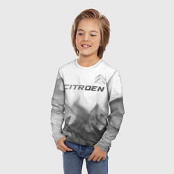 Лонгслив детский Citroen - white gradient посередине, цвет: 3D-принт — фото 2