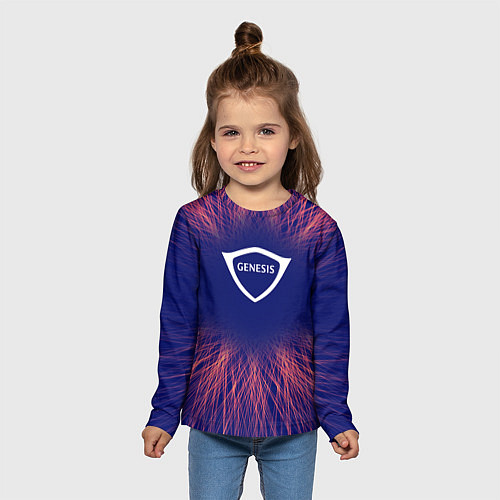 Детский лонгслив Genesis red energy / 3D-принт – фото 5