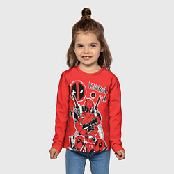 Лонгслив детский Такой разный Дэдпул, цвет: 3D-принт — фото 2