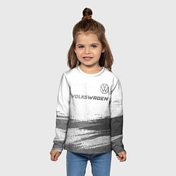 Лонгслив детский Volkswagen - white gradient посередине, цвет: 3D-принт — фото 2