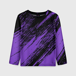 Детский лонгслив The color is purple and black