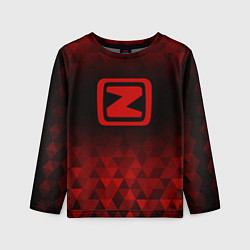 Лонгслив детский Zotye red poly, цвет: 3D-принт