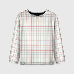 Лонгслив детский Светлый узор - классическая клетка, цвет: 3D-принт