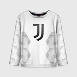 Лонгслив детский Juventus white poly, цвет: 3D-принт