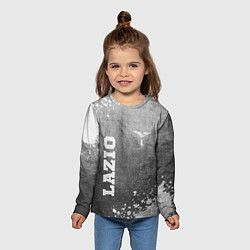 Лонгслив детский Lazio - grey gradient вертикально, цвет: 3D-принт — фото 2