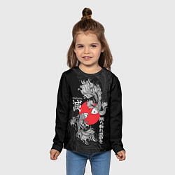 Лонгслив детский Бойцовые петушки истребители демонов, цвет: 3D-принт — фото 2