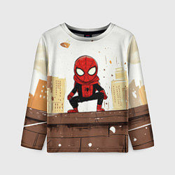 Лонгслив детский Мини человек-паук, цвет: 3D-принт
