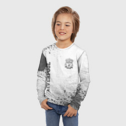 Лонгслив детский Liverpool - white gradient вертикально, цвет: 3D-принт — фото 2