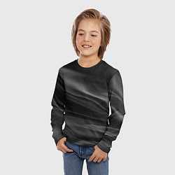 Лонгслив детский Текстура драпированного шелка, цвет: 3D-принт — фото 2