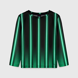 Детский лонгслив Neon turquoise