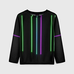 Детский лонгслив Neon stripes