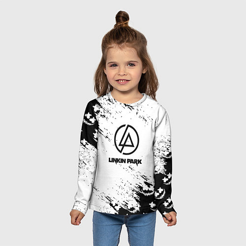 Детский лонгслив Marshmello x Linkin park / 3D-принт – фото 5