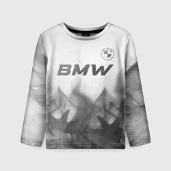 Лонгслив детский BMW - white gradient посередине, цвет: 3D-принт