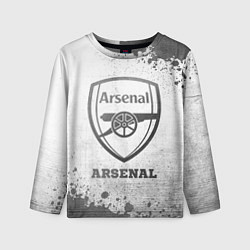 Лонгслив детский Arsenal - white gradient, цвет: 3D-принт