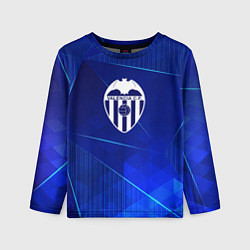 Лонгслив детский Valencia blue poly, цвет: 3D-принт