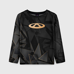 Лонгслив детский Chery golden poly, цвет: 3D-принт