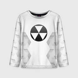 Лонгслив детский Fallout white poly, цвет: 3D-принт