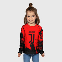 Лонгслив детский Ювентус jujym, цвет: 3D-принт — фото 2