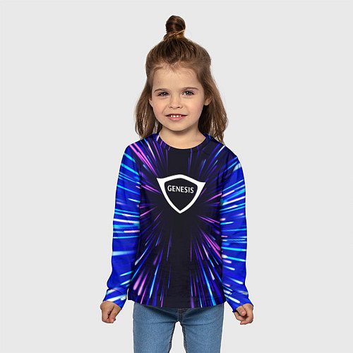 Детский лонгслив Genesis neon energy / 3D-принт – фото 5