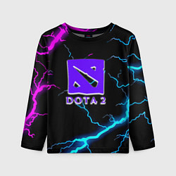 Лонгслив детский Dota неоновый шторм, цвет: 3D-принт