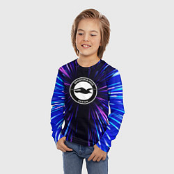 Лонгслив детский Brighton neon energy, цвет: 3D-принт — фото 2