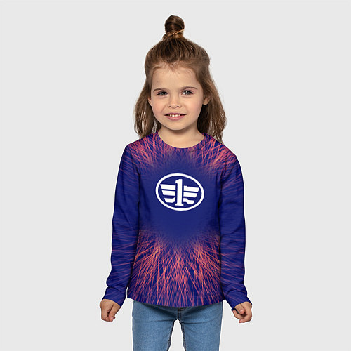 Детский лонгслив FAW red energy / 3D-принт – фото 5