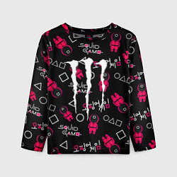 Лонгслив детский Monster energy x Ojingeo geim, цвет: 3D-принт