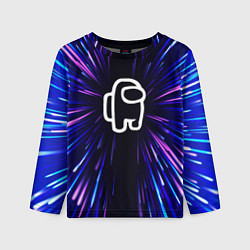Лонгслив детский Among Us neon energy, цвет: 3D-принт