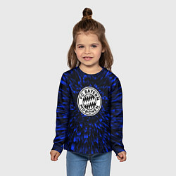 Лонгслив детский Bayern blue energy, цвет: 3D-принт — фото 2