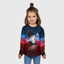 Лонгслив детский Юрий Клинских автограф, цвет: 3D-принт — фото 2