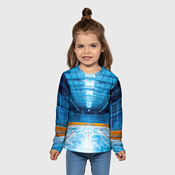 Лонгслив детский Хоккейная коробка, цвет: 3D-принт — фото 2